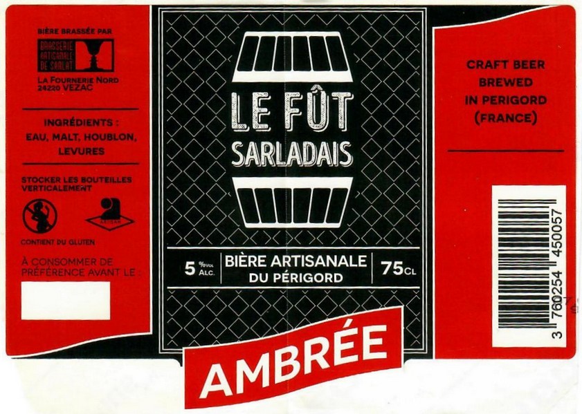 etiquette BRASSERIE DE SARLAT 13