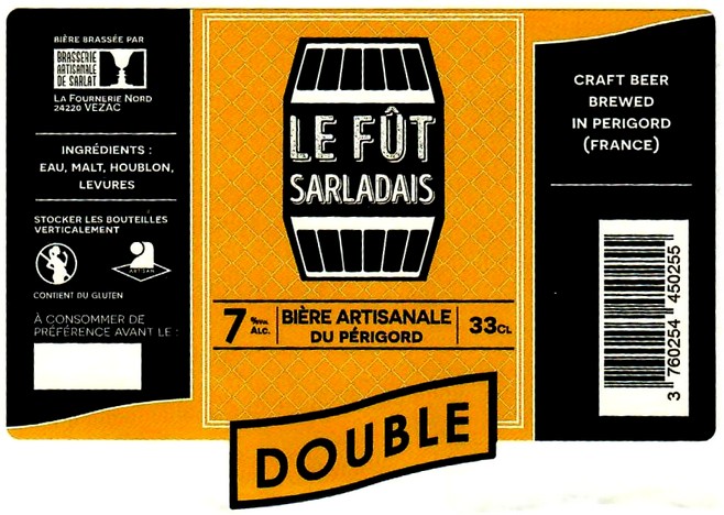 etiquette BRASSERIE DE SARLAT 15
