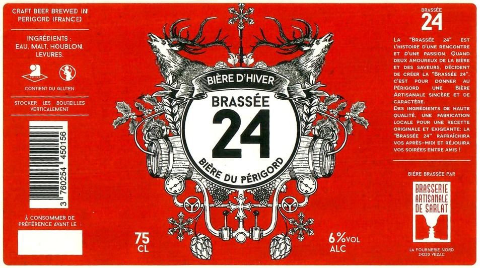 Etiquette BRASSERIE DE SARLAT 30
