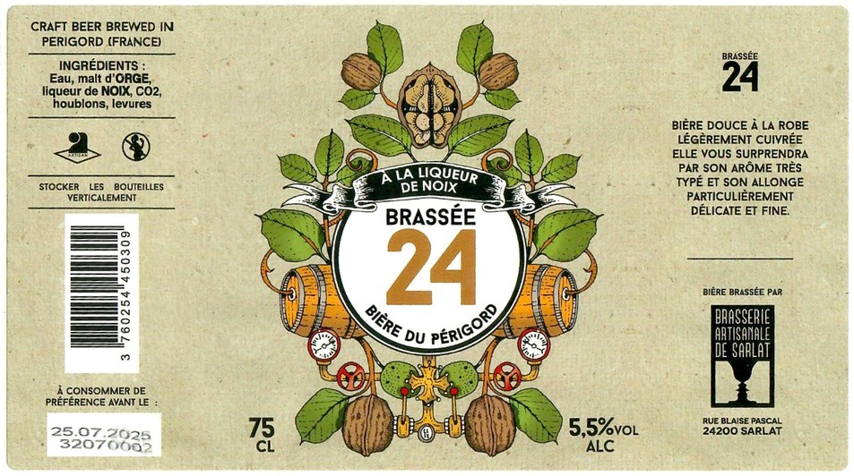 Etiquette BRASSERIE DE SARLAT 32