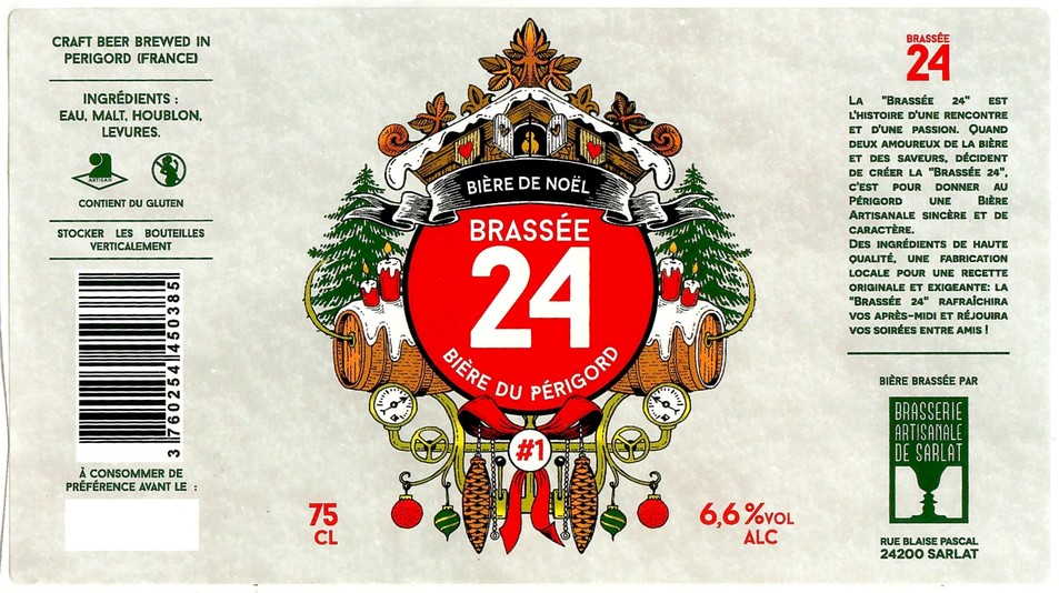 Etiquette BRASSERIE DE SARLAT 34