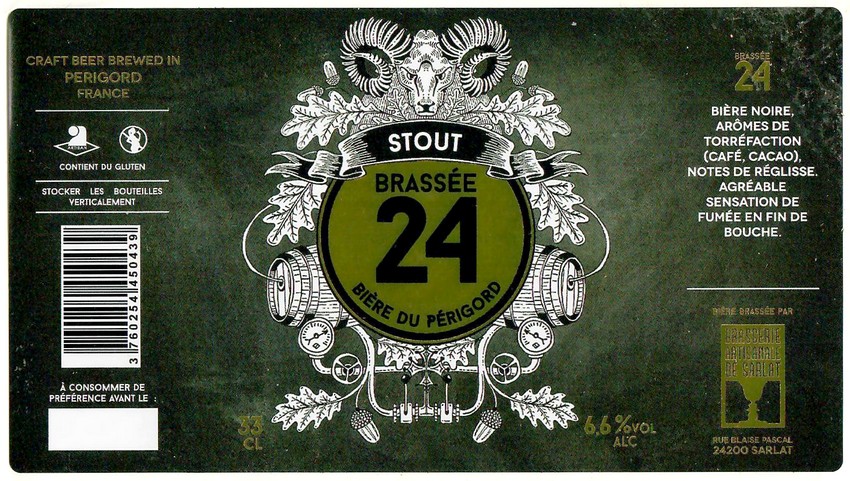 Etiquette BRASSERIE DE SARLAT 36