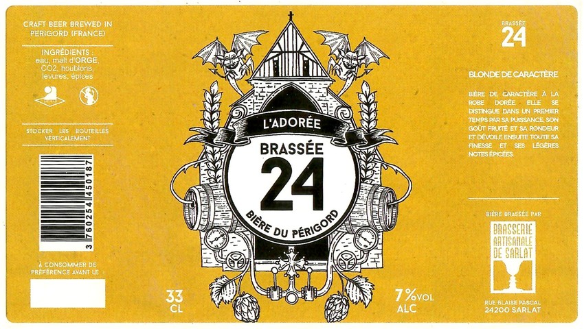 Etiquette BRASSERIE DE SARLAT 38
