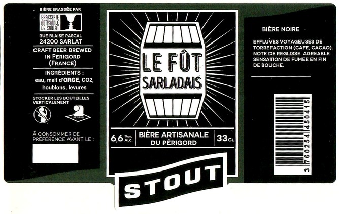 Etiquette BRASSERIE DE SARLAT 42