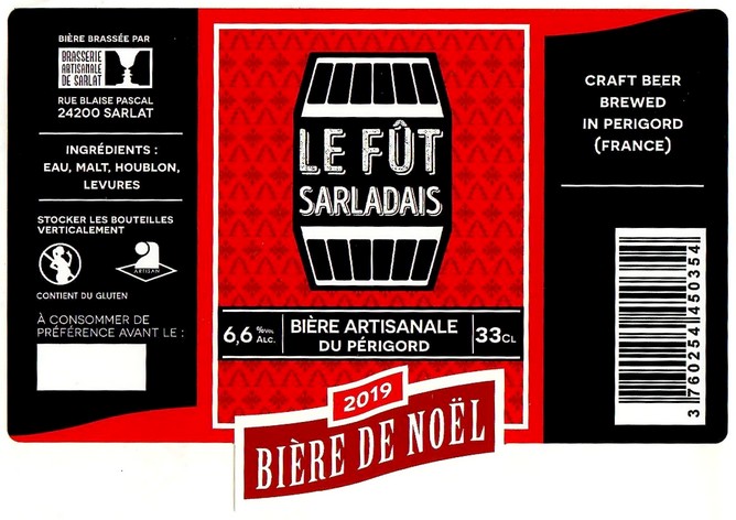 Etiquette BRASSERIE DE SARLAT 44