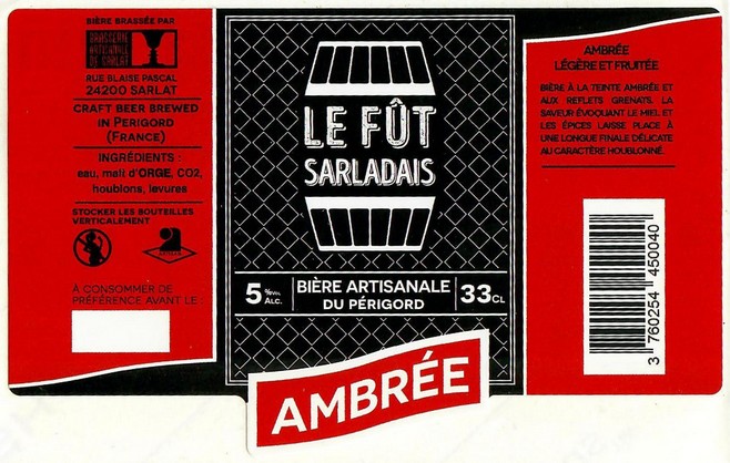 Etiquette BRASSERIE DE SARLAT 48