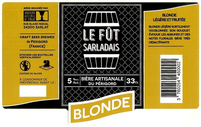 Etiquette BRASSERIE DE SARLAT 49