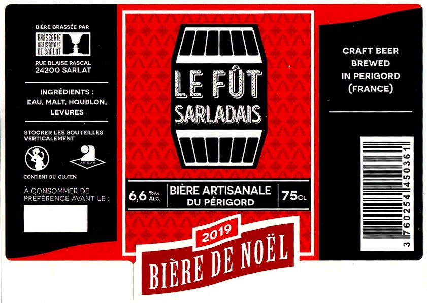 Etiquette BRASSERIE DE SARLAT 52