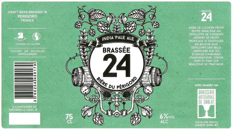 Etiquette BRASSERIE DE SARLAT 54