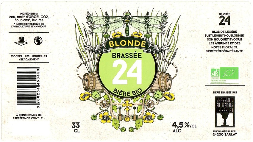 Etiquette BRASSERIE DE SARLAT 55