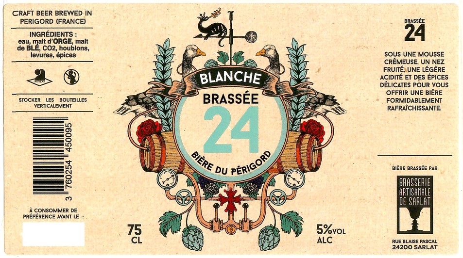 Etiquette BRASSERIE DE SARLAT 56