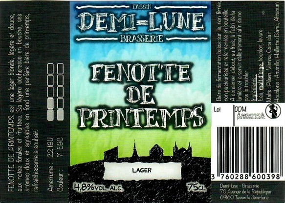 etiquette BRASSERIE DEMI LUNE 16
