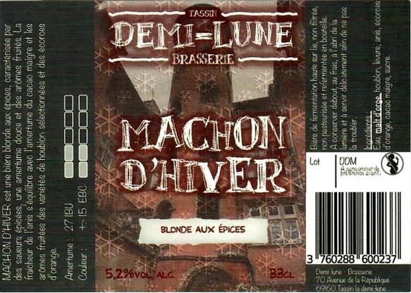 etiquette BRASSERIE DEMI LUNE 19