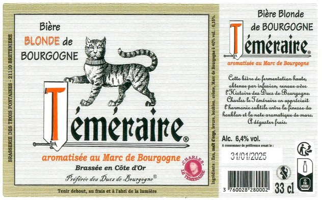 Etiquette BRASSERIE DES 3 FONTAINES 48