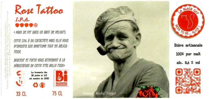 Etiquette BRASSERIE DES 38 PINTES ET DEMIE 09