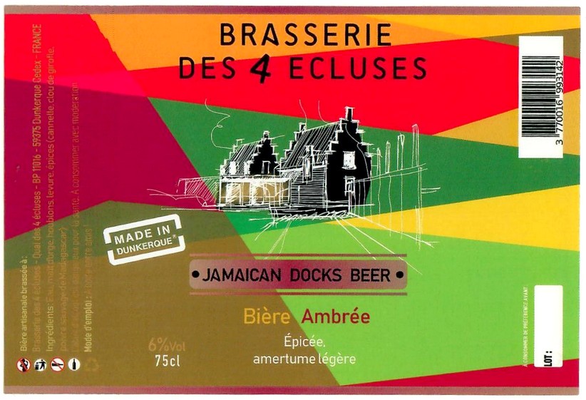 Etiquette BRASSERIE DES 4 ECLUSES 15