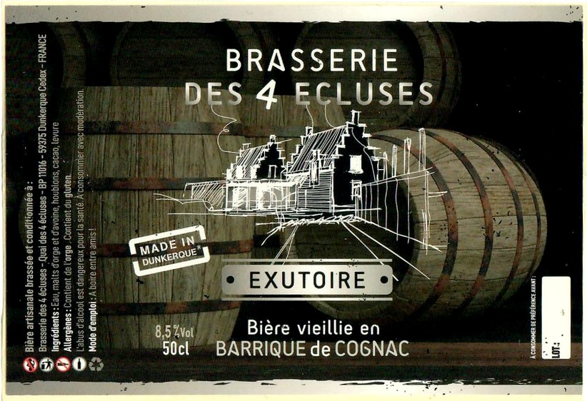 Etiquette BRASSERIE DES 4 ECLUSES 21