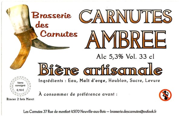 Etiquette BRASSERIE DES CARNUTES 19