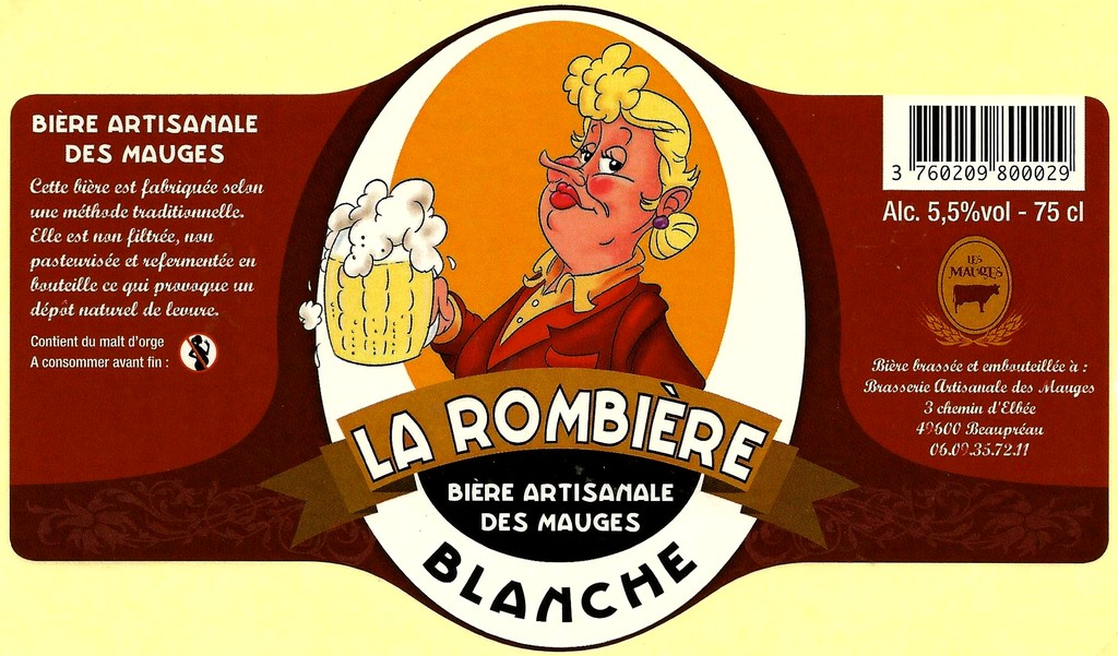 etiquette BRASSERIE DES MAUGES 16