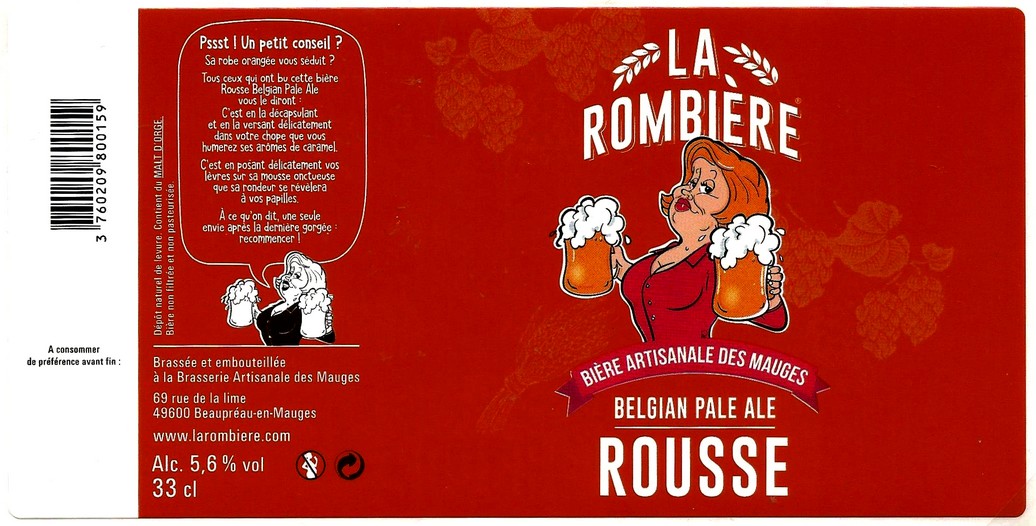 etiquette BRASSERIE DES MAUGES 26