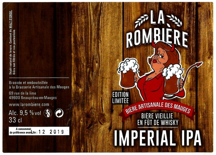 etiquette BRASSERIE DES MAUGES 27