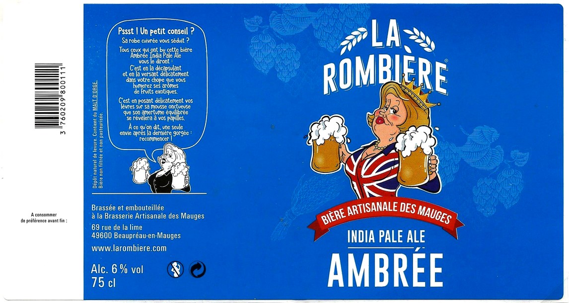 etiquette BRASSERIE DES MAUGES 28