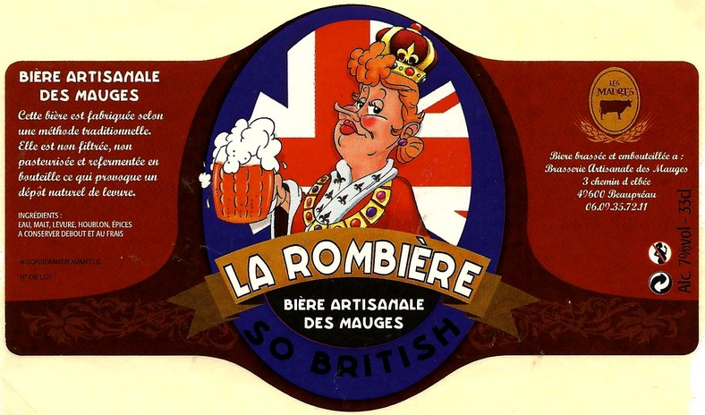 etiquette BRASSERIE DES MAUGES 44