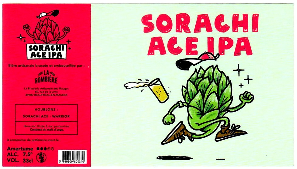 etiquette BRASSERIE DES MAUGES 52