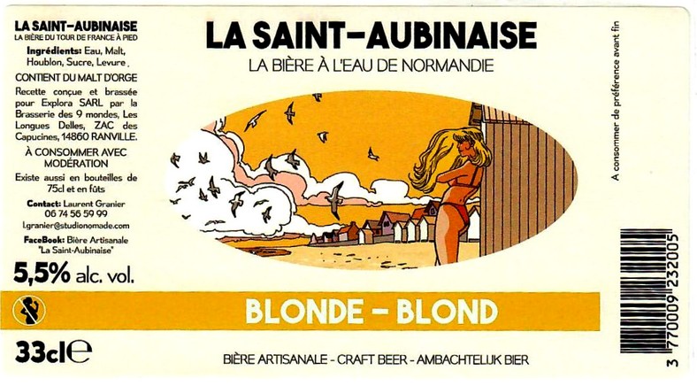 etiquette BRASSERIE DES NEUF MONDES 25