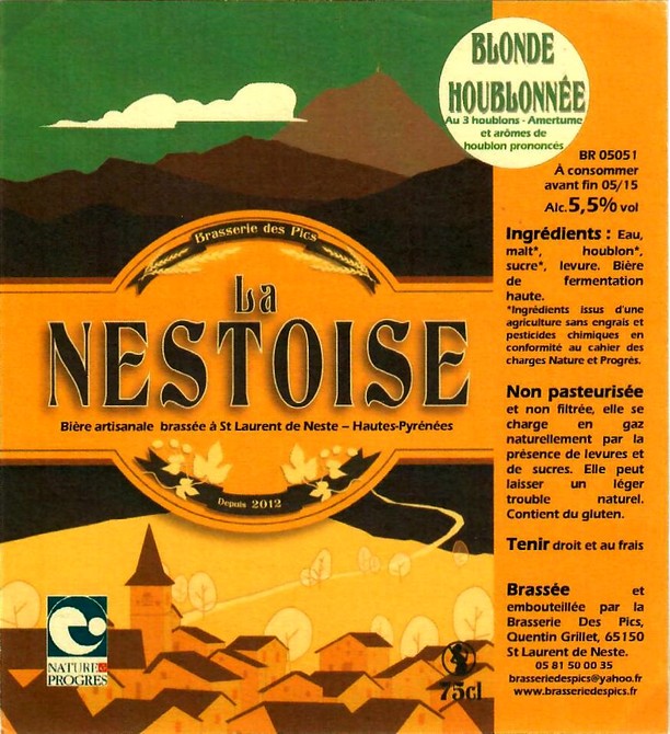 etiquette BRASSERIE DES PICS 02