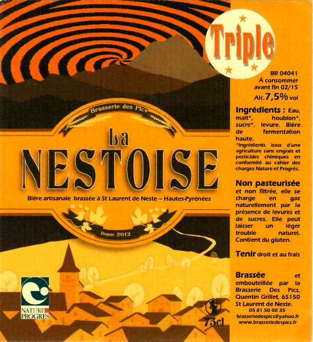 etiquette BRASSERIE DES PICS 03