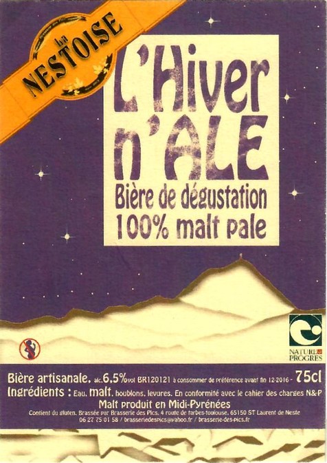 etiquette BRASSERIE DES PICS 11