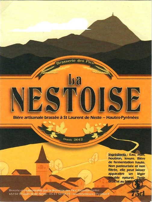 etiquette BRASSERIE DES PICS 12