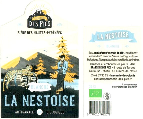 Etiquette BRASSERIE DES PICS 27