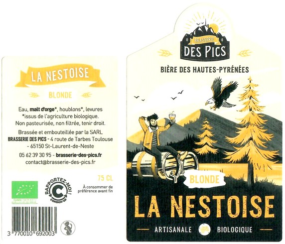 Etiquette BRASSERIE DES PICS 29
