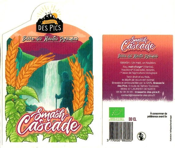 Etiquette BRASSERIE DES PICS 41