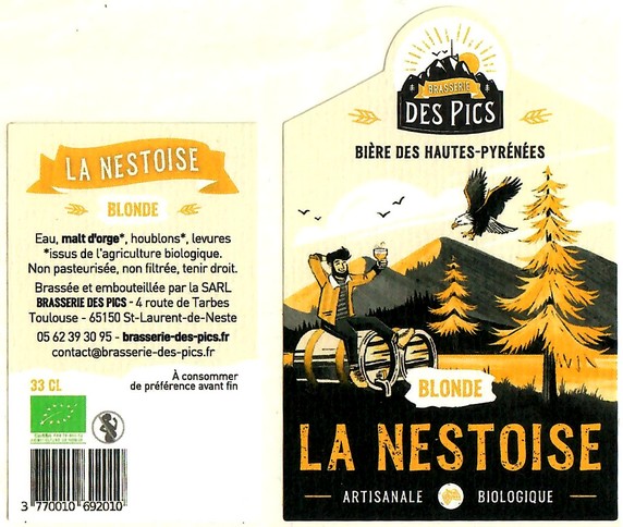 Etiquette BRASSERIE DES PICS 42