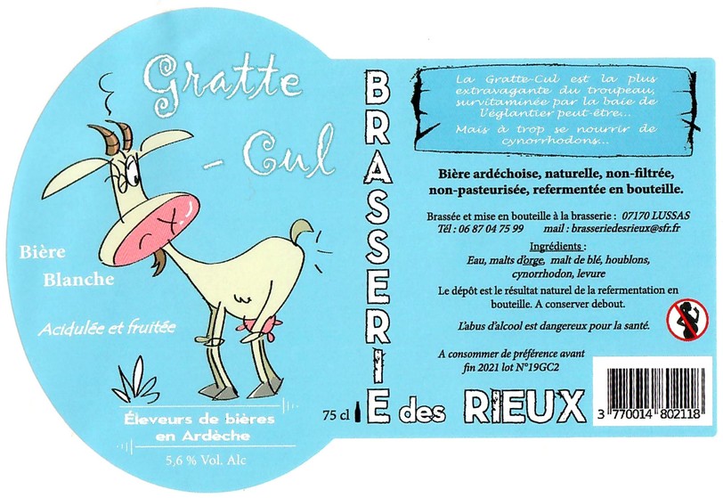 Etiquette BRASSERIE DES RIEUX 26