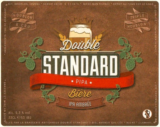 Etiquette BRASSERIE DOUBLE STANDARD 04