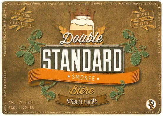 Etiquette BRASSERIE DOUBLE STANDARD 05
