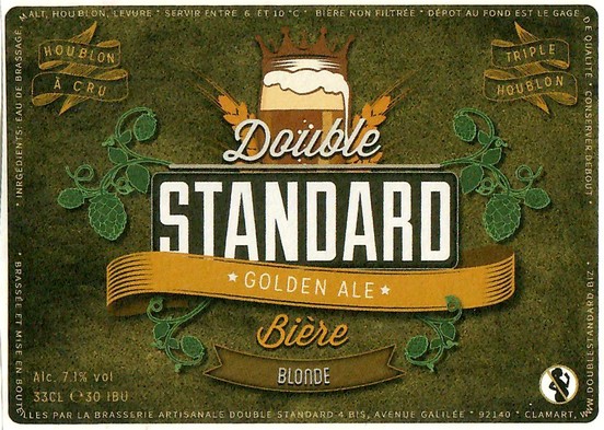Etiquette BRASSERIE DOUBLE STANDARD 06