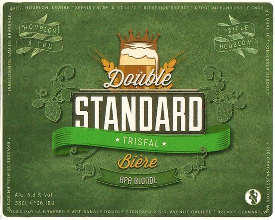 Etiquette BRASSERIE DOUBLE STANDARD 07