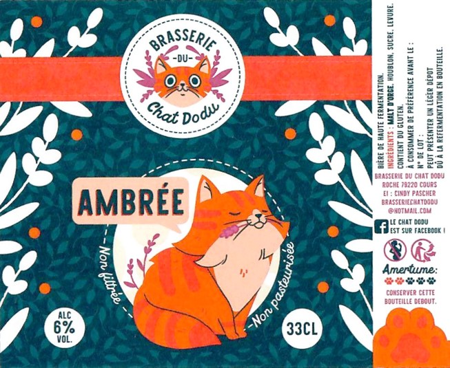 Etiquette BRASSERIE DU CHAT DODU 01