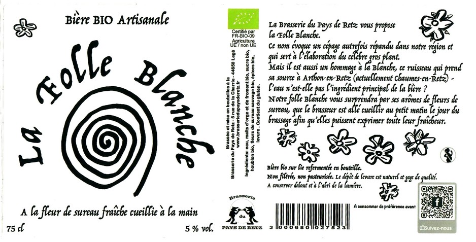 etiquette BRASSERIE DU PAYS DE RETZ 16