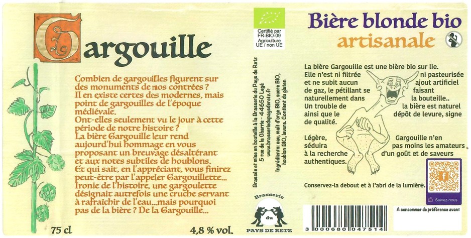 Etiquette BRASSERIE DU PAYS DE RETZ 21