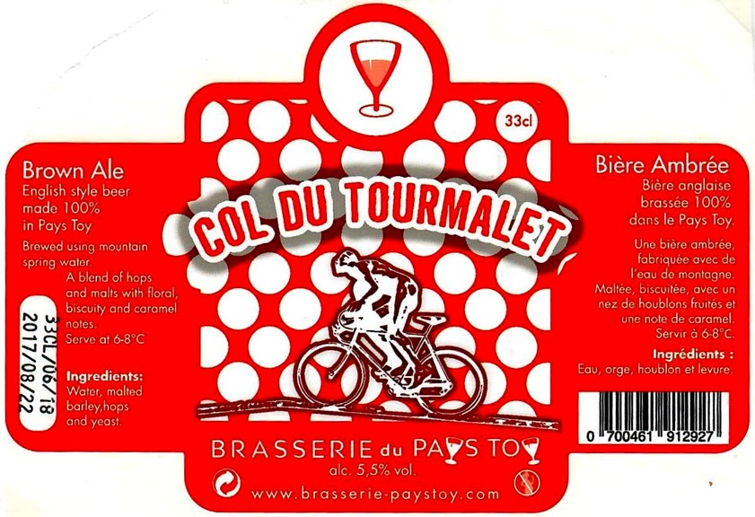 etiquette BRASSERIE DU PAYS TOY 01