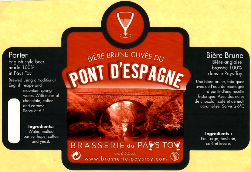 etiquette BRASSERIE DU PAYS TOY 08
