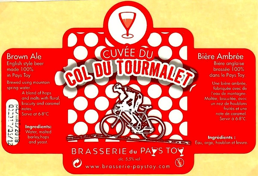 etiquette BRASSERIE DU PAYS TOY 09