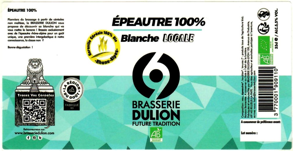 etiquette BRASSERIE DULION 01