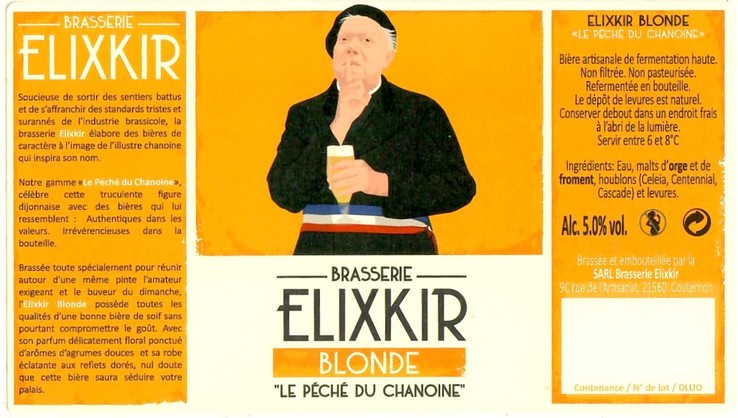 Etiquette BRASSERIE ELIXKIR 40
